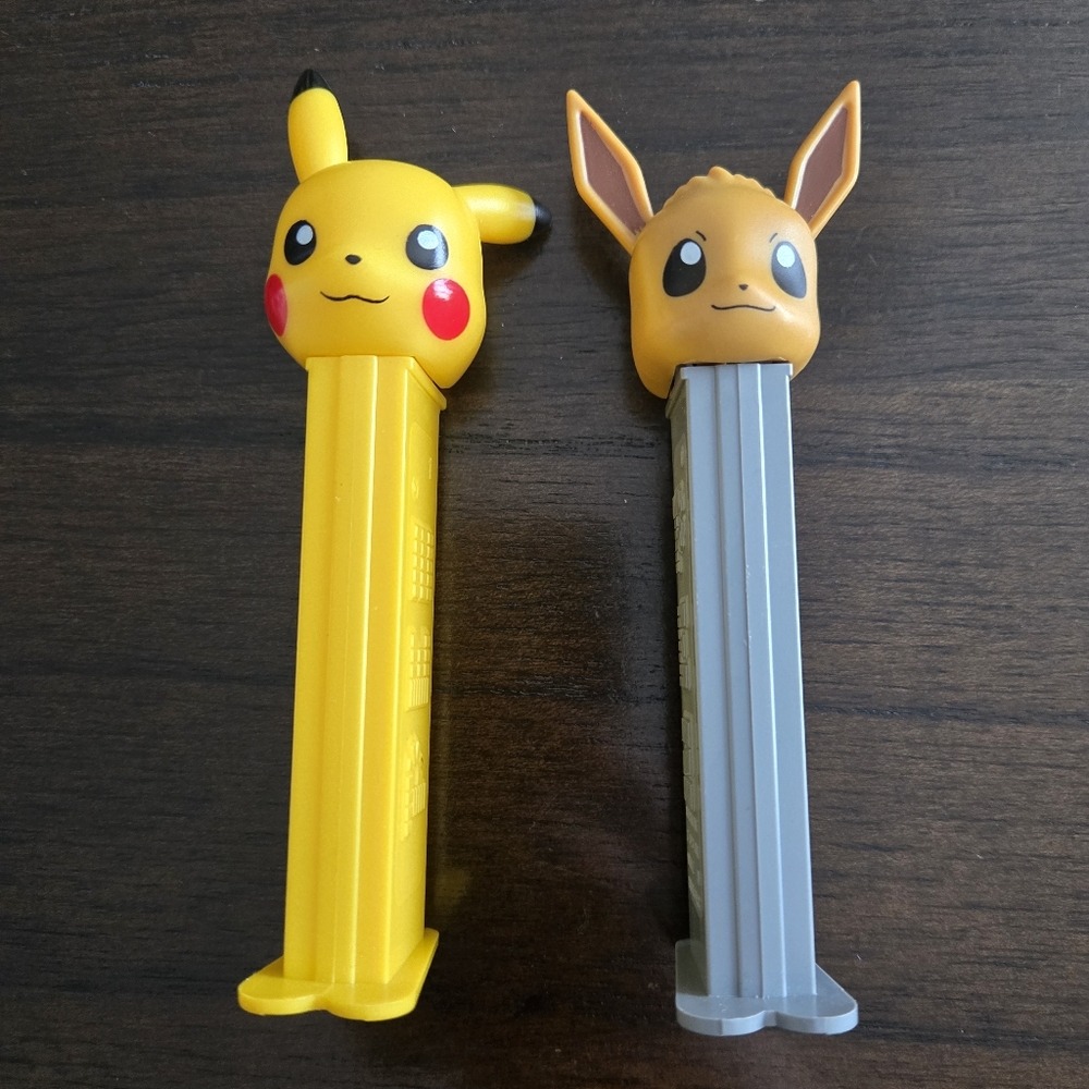 Pokemon PEZ Dispensers Pikachu & Eevee